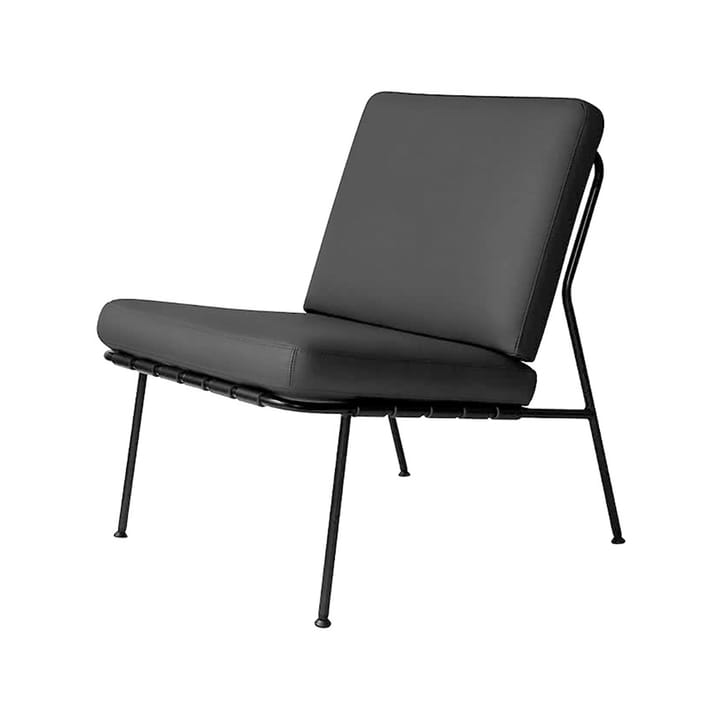 Domus Steel fåtölj, läder elmosoft 99999 svart Dux