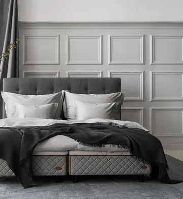 Dux 2002 Sängpaket 180cm fast/medium-ekben 20cm - Dux