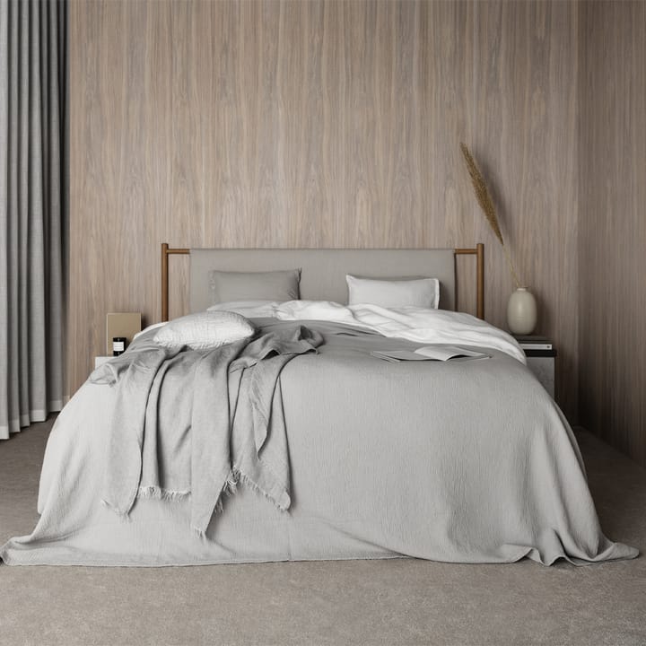 Dux 5005 kontinentalsäng, vit/brun, fast, 180x210cm Dux