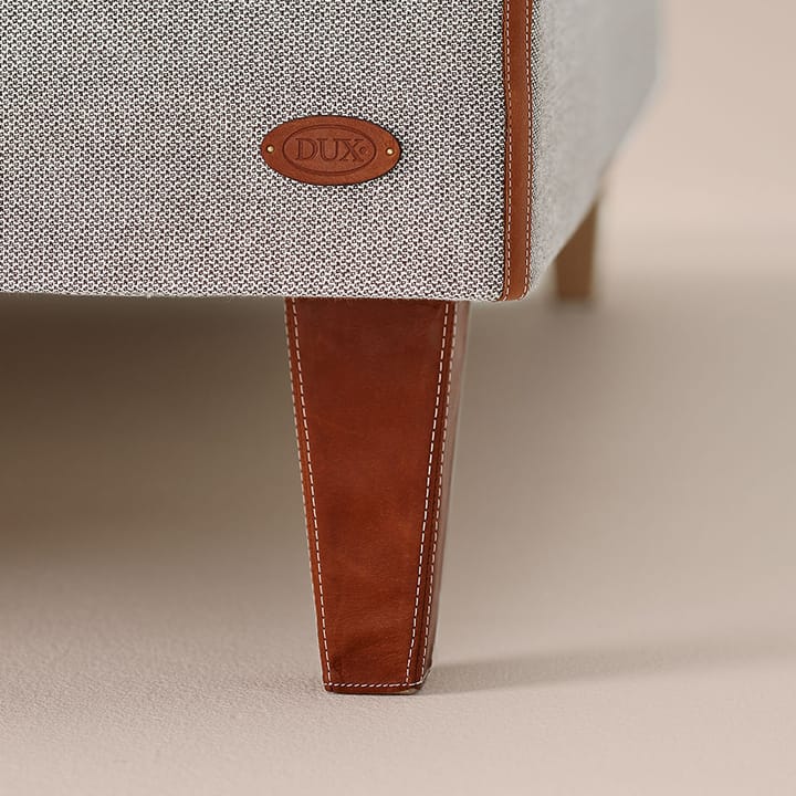 Dux klädda sängben, Läder dakota 24 konjak koniska h.12cm 2-pack Dux