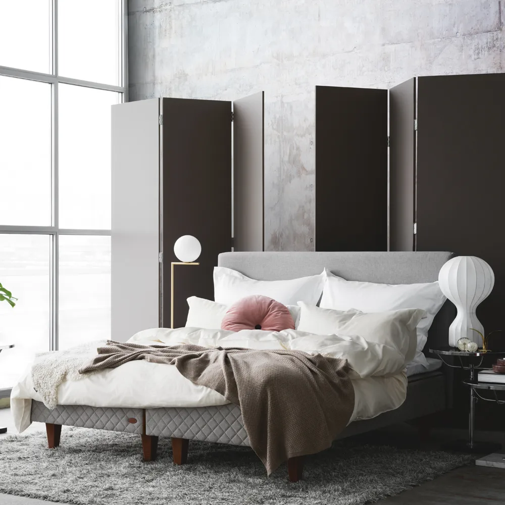 Dux klädda sängben, Läder dakota 24 konjak runda h.20cm 2-pack 5,5 cm Dux