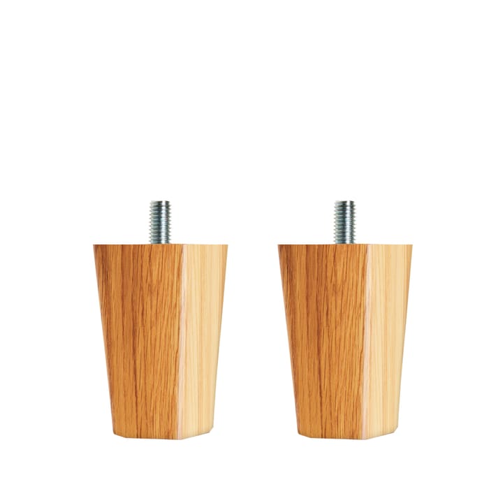 Dux koniska sängben 2-pack, ek olja, 12 cm Dux
