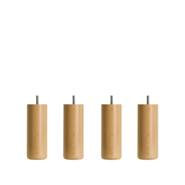 Dux runda sängben Ø5,5x12 cm 4-pack, Bok Dux