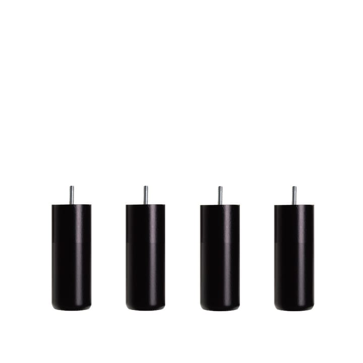 Dux runda sängben - Svart bets 12/5,5 cm 4-pack - Dux