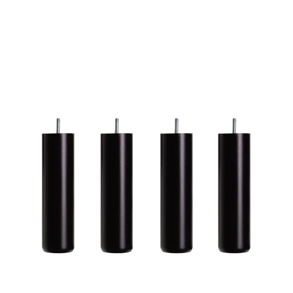 Dux runda sängben, svart bets, 23/5,5 cm, 4-pack Dux