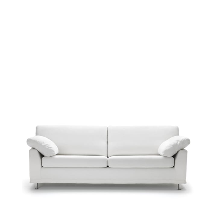 Fredrik soffa 3-sits - tyg linara 2494/75 vit, stålben - Dux