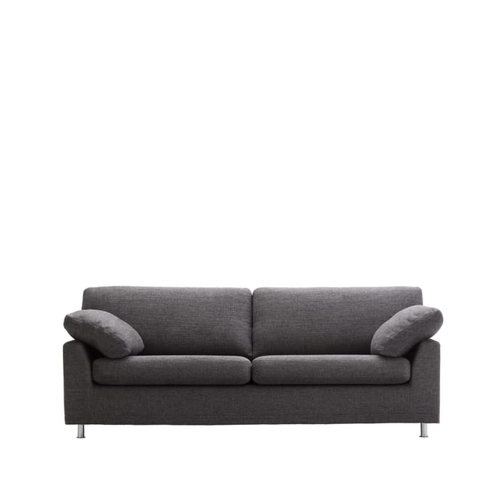 Fredrik soffa 3-sits - tyg tosca m479/09 anthracite, stålben - Dux