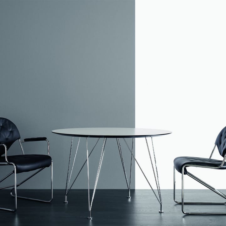 Inter matbord - Svart, nanolaminat, svarta ben 100x180 cm - Dux