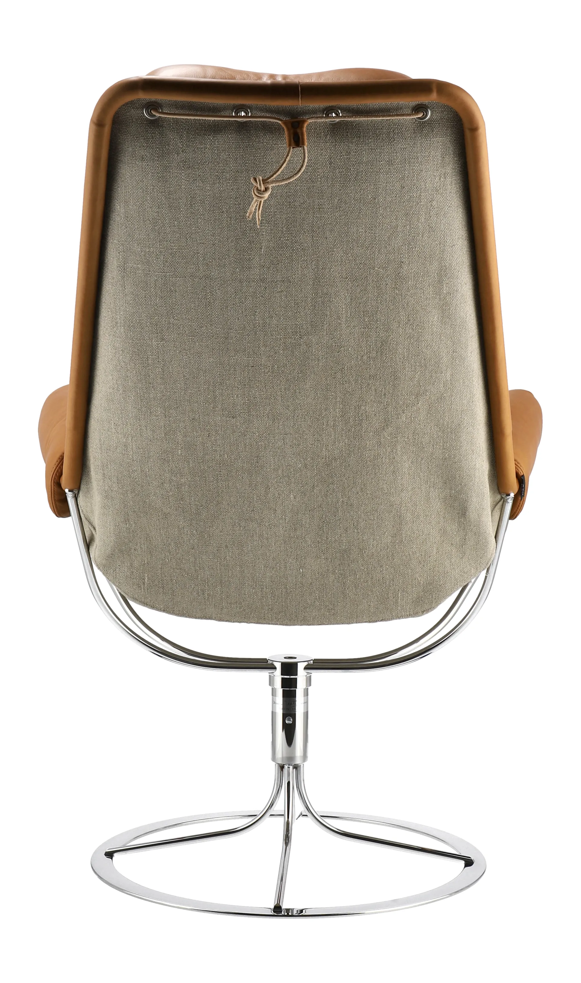 Jetson fåtölj, Dakota 24 konjak-flax-krom Dux