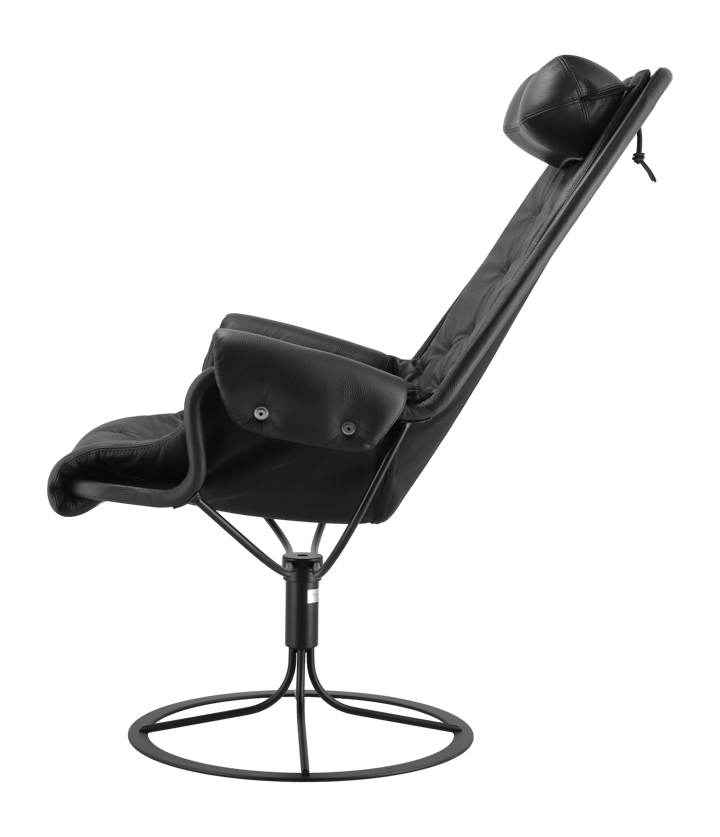 Jetson fåtölj, Läder classic soft 88 svart-svart stativ-plain 88 Dux