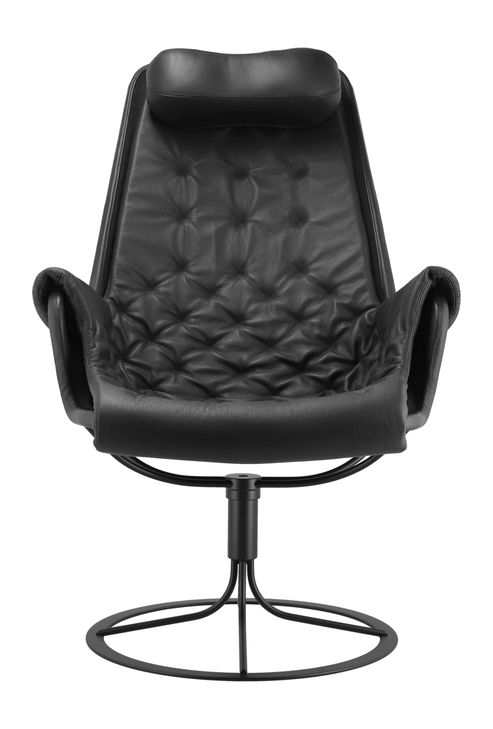 Jetson fåtölj, Läder classic soft 88 svart-svart stativ-plain 88 Dux
