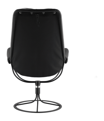 Jetson fåtölj - Läder classic soft 88 svart-svart stativ-plain 88 - Dux