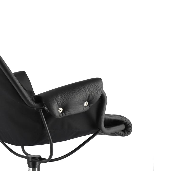 Jetson fåtölj - Läder classic soft 88 svart-svart stativ-plain 88 - Dux