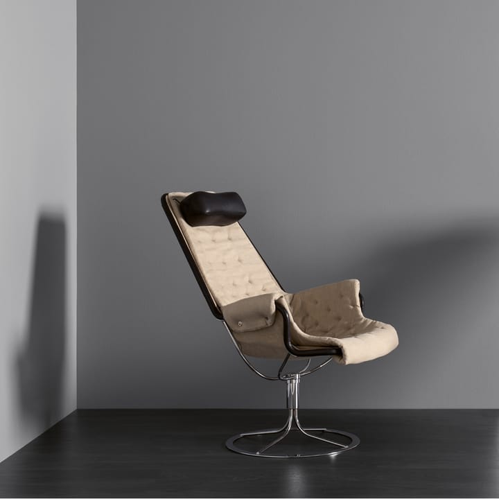 Jetson fåtölj, Läder dakota 88 svart-svart stativ Dux
