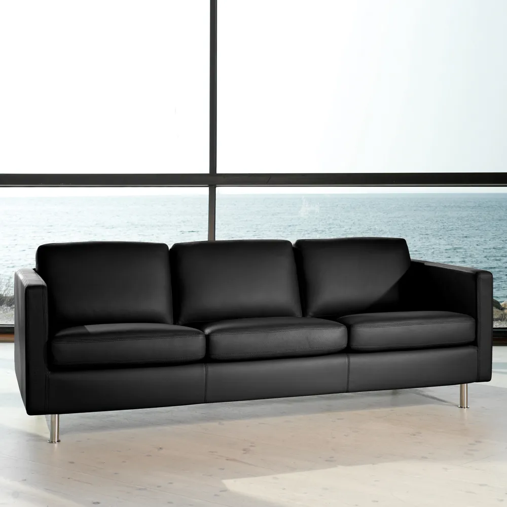 Johan 3 sits soffa, Classic soft 88 svart Dux