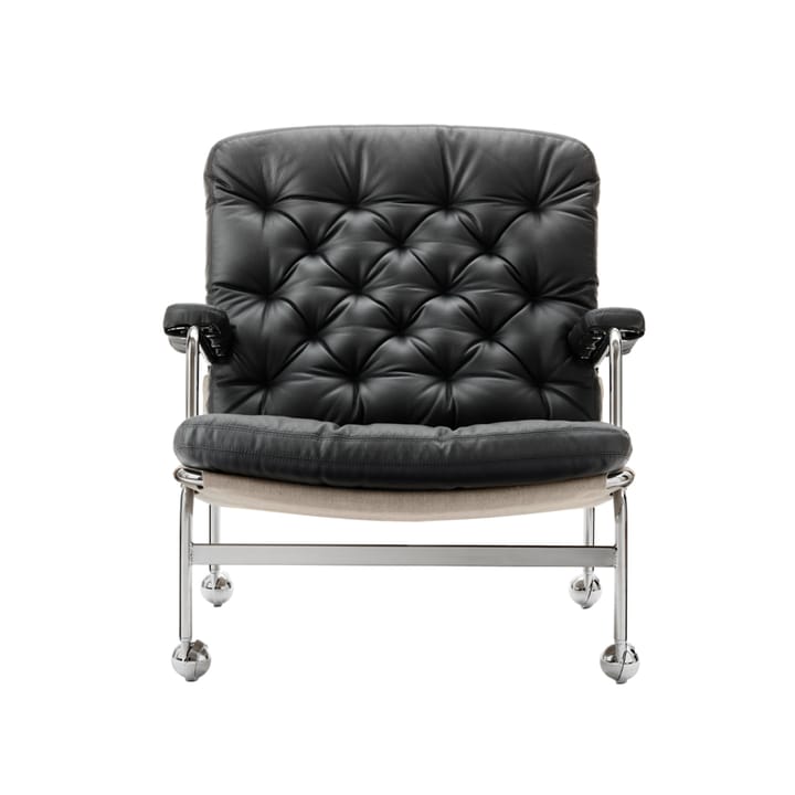 Karin 73 fåtölj - Läder dakota 88 svart-flax 21 - Dux