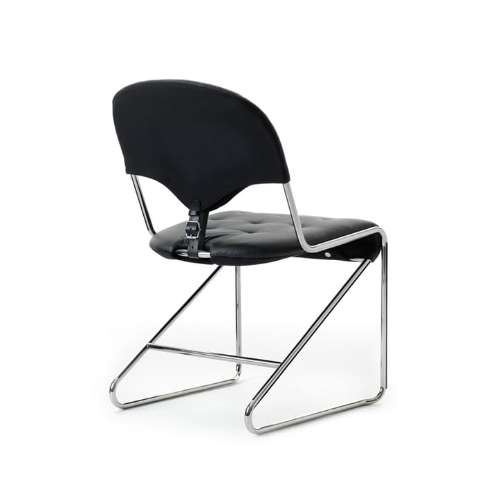 Sam stol - Classic soft 88 svart-hög-krom - Dux