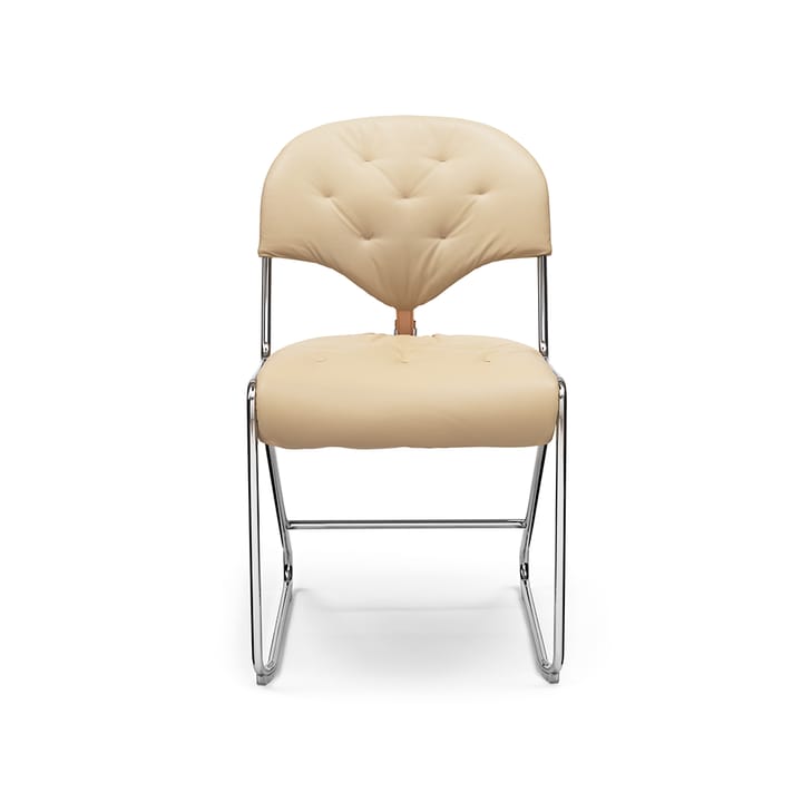 Sam stol - Naturale perle-hög-krom - Dux
