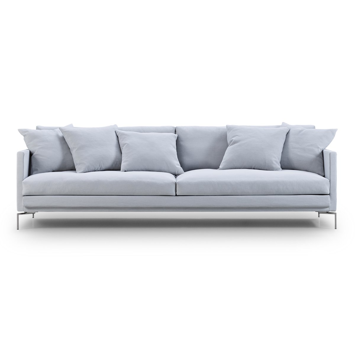 Eilersen Ash soffa 3-sits 240 cm Desert 07 vit-borstade stålben