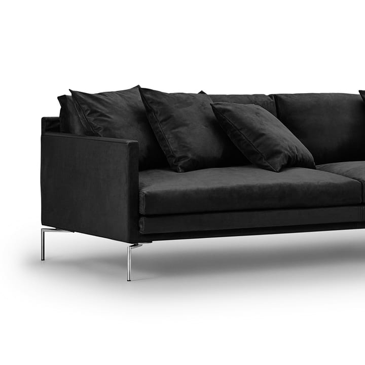 Ash soffa 3-sits 240 cm, Ranch 10-borstade stålben Eilersen
