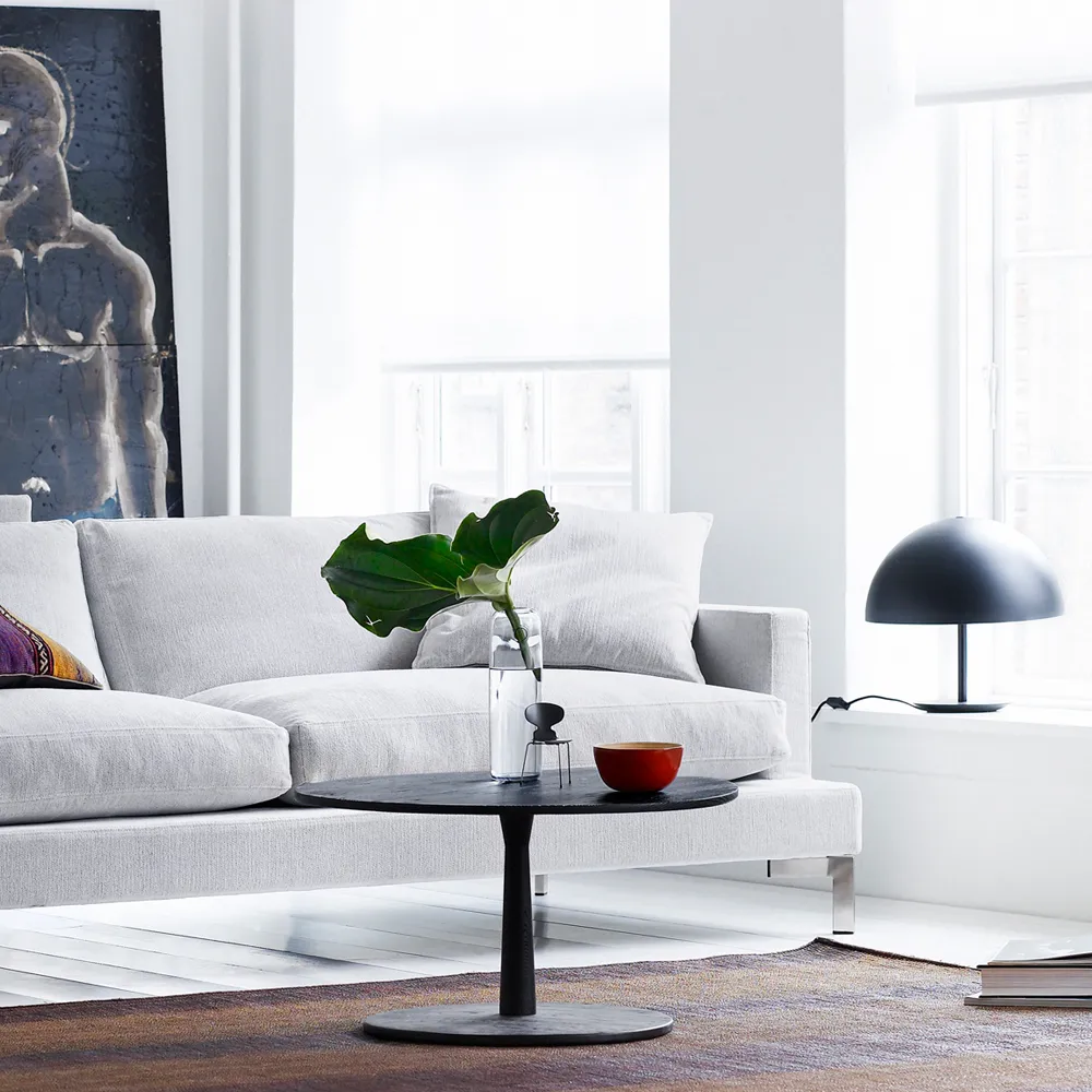 Great lift 3-sits soffa, Gravel 0016 mörkgrå-kromben Eilersen