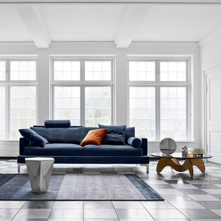 Great lift 3-sits soffa, tyg bakar 16 svart, kromben Eilersen