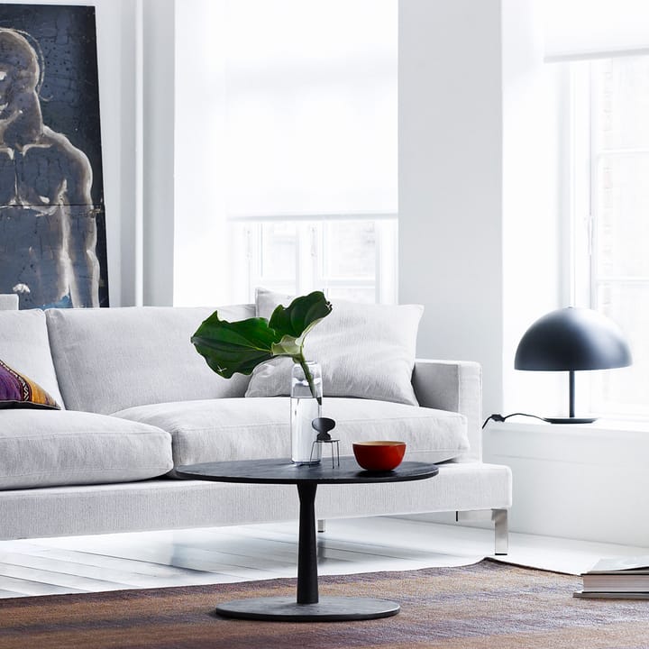 Great lift 3-sits soffa, tyg bakar 16 svart, kromben Eilersen