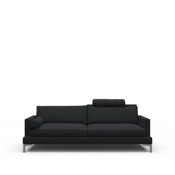 Great lift 3-sits soffa - tyg louis 16 mörkgrå, kromben - Eilersen