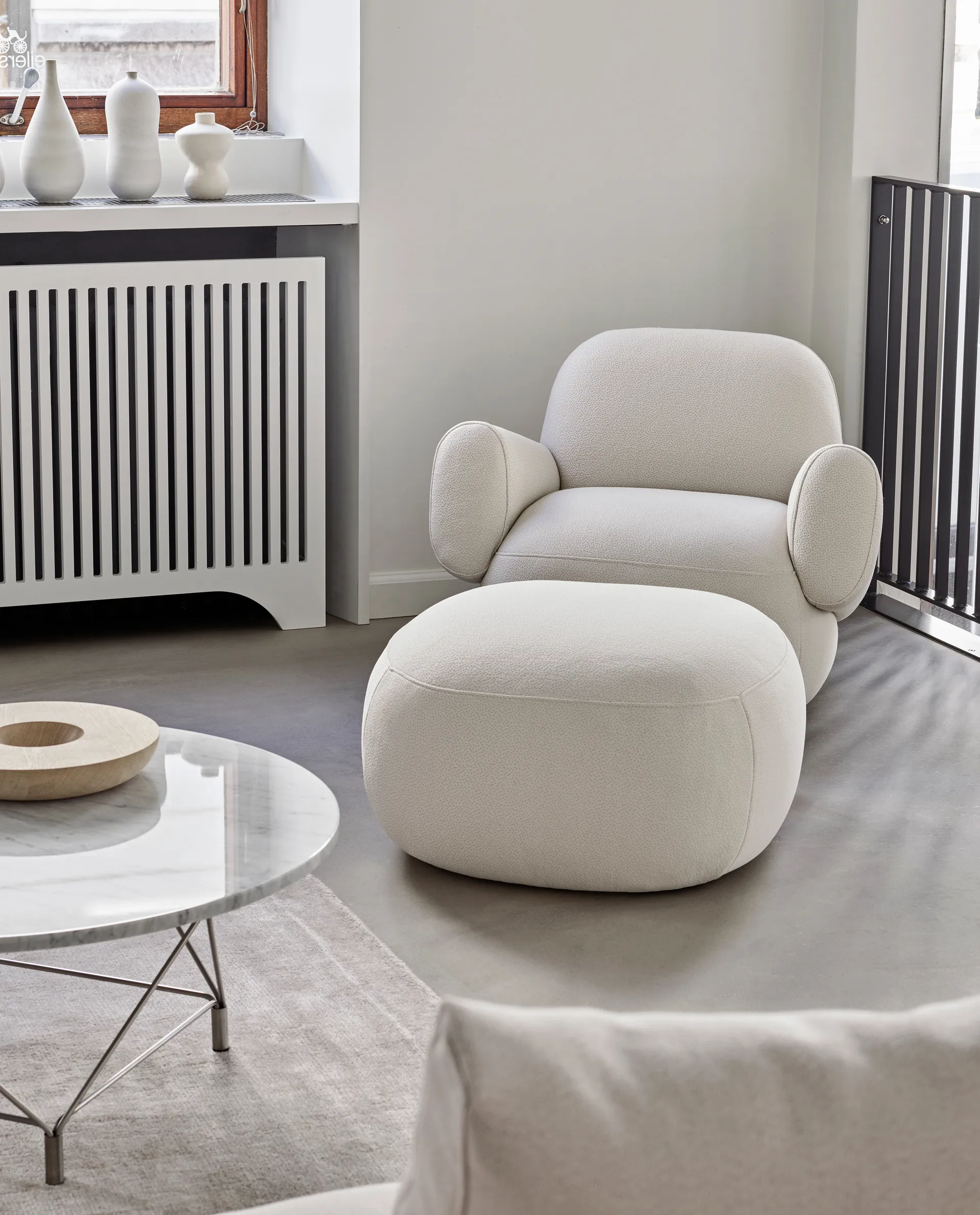 Havana fåtölj med två armstöd, Curl 09 Eilersen