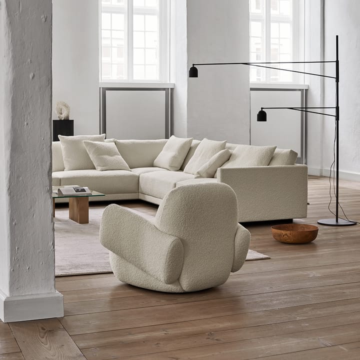 Havana fåtölj med två armstöd, Curl 20 offwhite Eilersen
