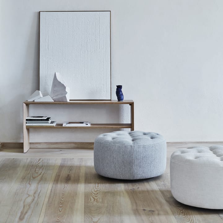 Kant konsolbord med hylla, Oljad ek 120x35x55 Eilersen