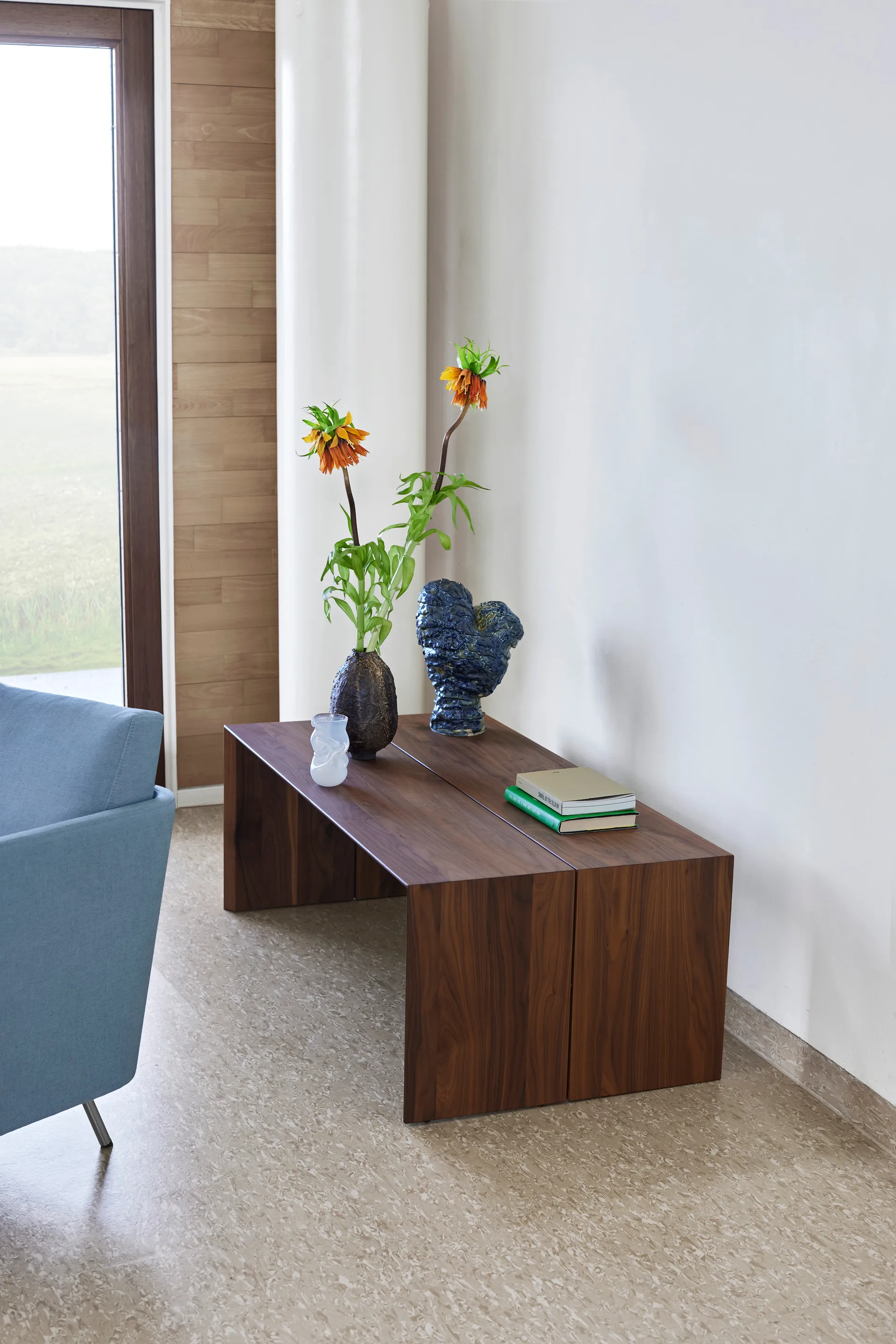 Kant soffbord 150x60,5 cm, Oljad valnöt Eilersen