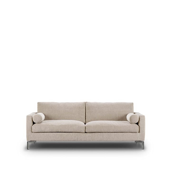 Lift 3-sits soffa - tyg bakar 27 beige, duntopp, stålben, 210 cm - Eilersen