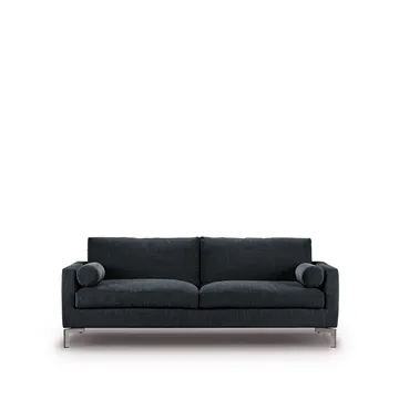 Lift soffa 210 cm skumstoppning - Tyg louis 16 mörkgrå-stålben - Eilersen