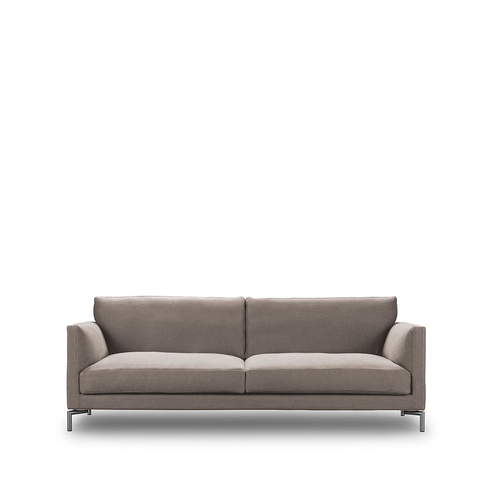 Eilersen Mission soffa tyg gravel 07 beige-220-stål