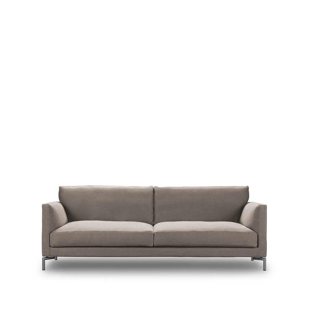 Mission soffa, tyg gravel 07 beige-240-stål Eilersen