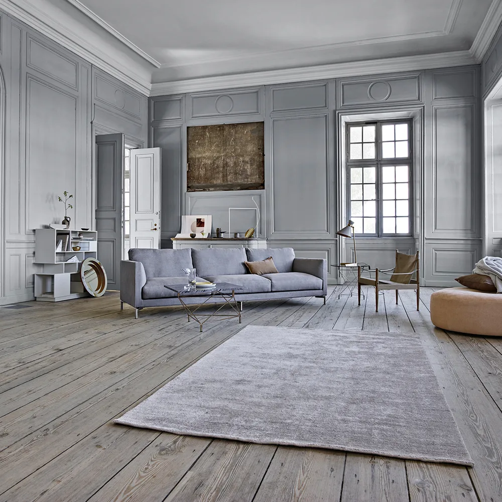 Mission soffa, tyg tangent 37 beige-220-stål Eilersen