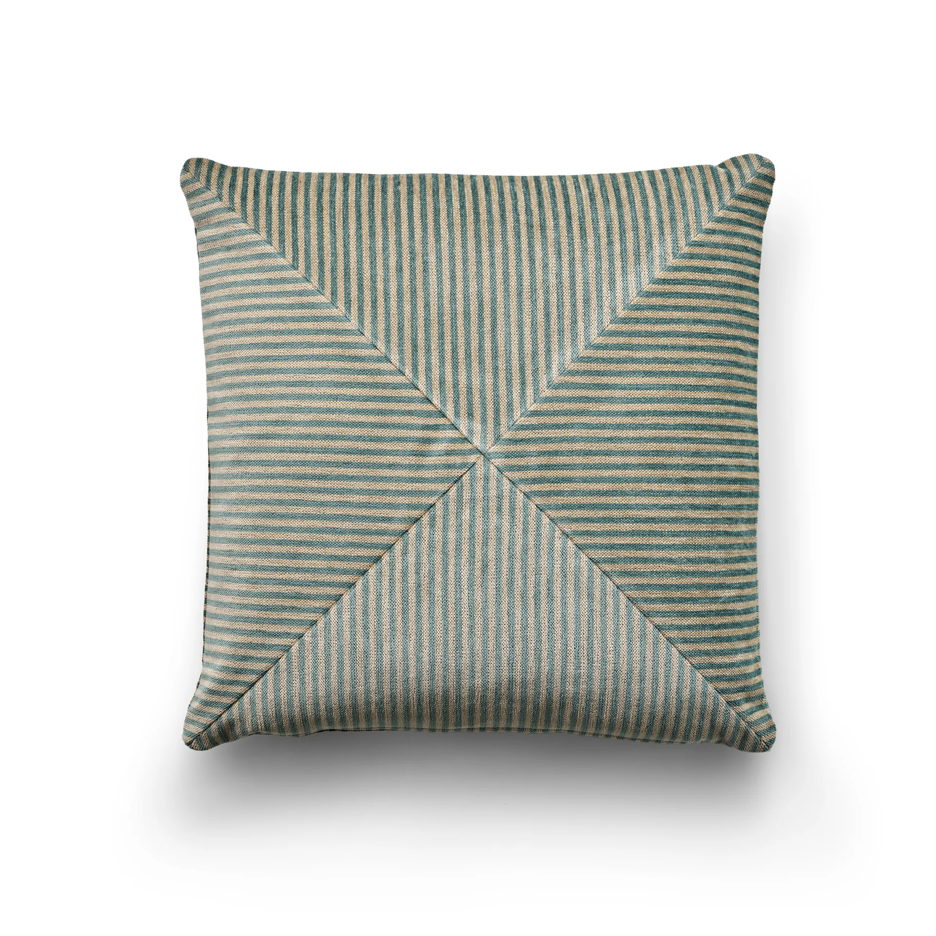 Pyjamas Design 8 kudde 50x50 cm, Off white-turkos Eilersen