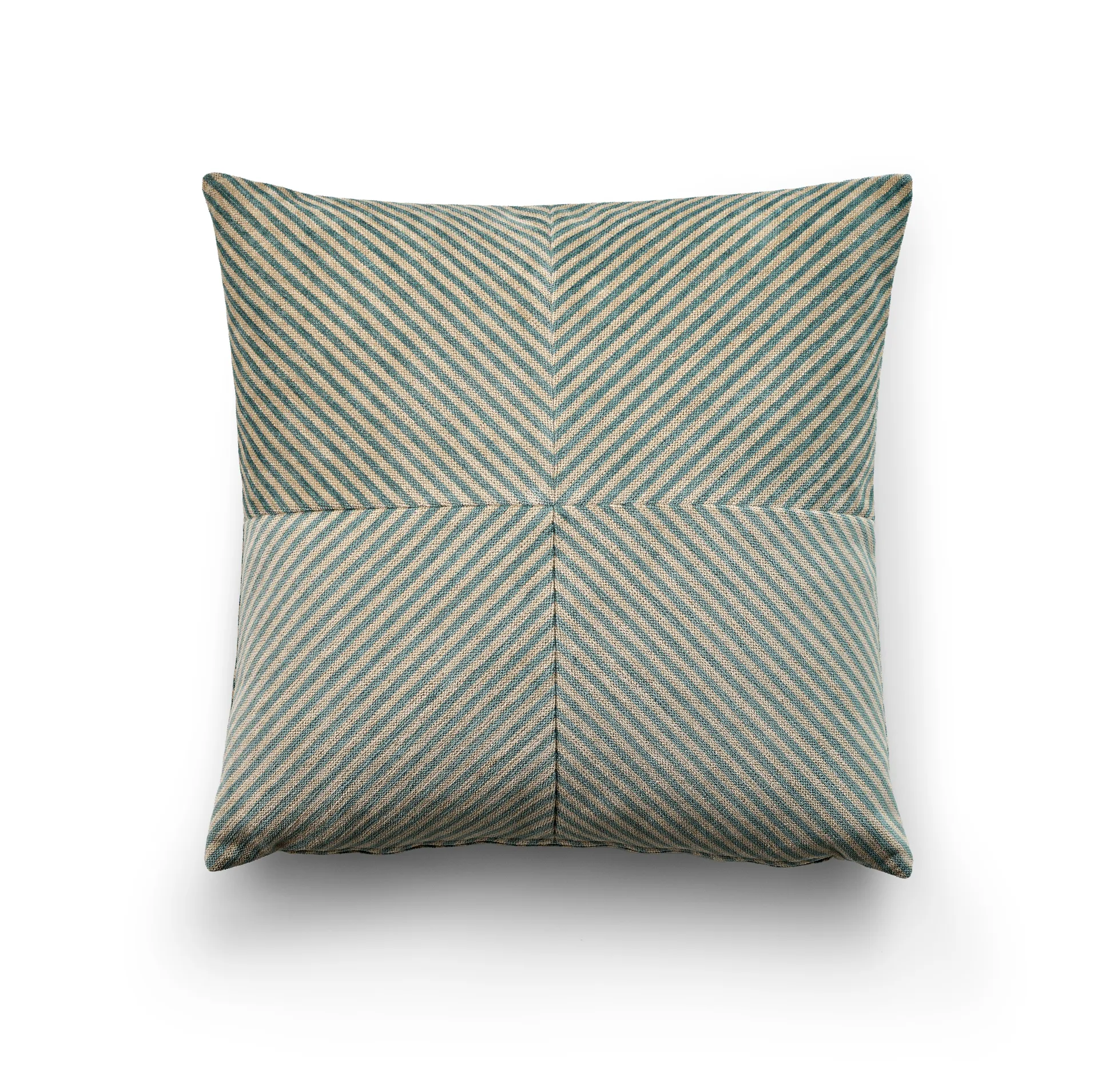 Pyjamas Design 9 kudde 50x50 cm, Off white-turkos Eilersen