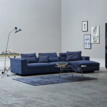 Spider soffbord - Vit marmor-svart stativ, Ø105 cm - Eilersen