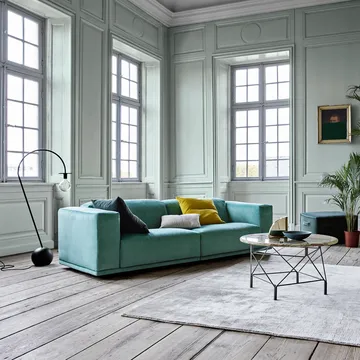 Spider soffbord - Vit marmor-svart stativ, Ø105 cm - Eilersen