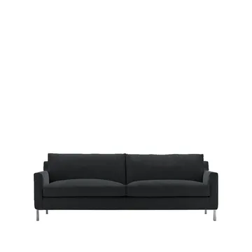 Streamline 3-sits soffa 220 cm - louis 16 mörkgrå-rostfritt stål - Eilersen