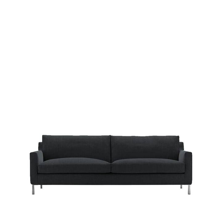 Streamline 3-sits soffa 220 cm - louis 16 mörkgrå-rostfritt stål - Eilersen