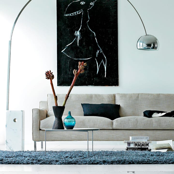 Streamline 3-sits soffa 220 cm - tyg bakar 16 svart, stålben - Eilersen