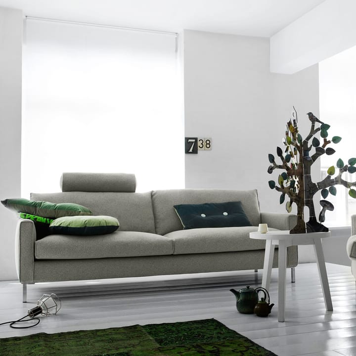 Streamline 3-sits soffa 220 cm, tyg bakar 16 svart, stålben Eilersen
