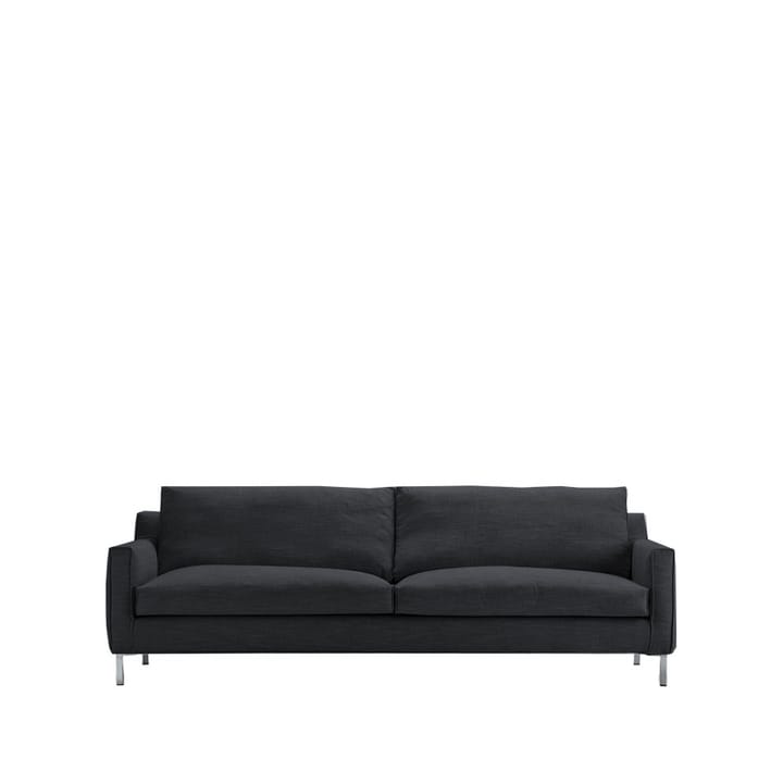 Streamline 3-sits soffa 220 cm - tyg cross 10 svart, stålben - Eilersen