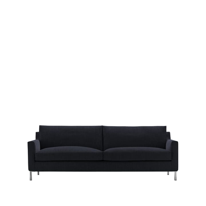 Streamline 3-sits soffa - tyg bakar 16 svart, stålben - Eilersen