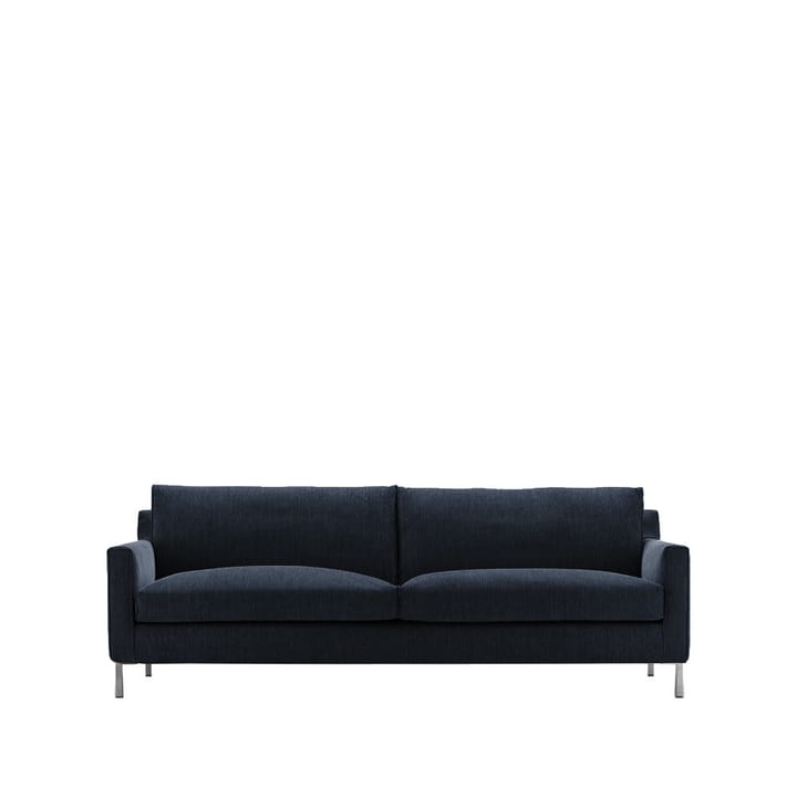 Streamline 3-sits soffa - tyg louis 14 mörkblå, ben i rostfritt stål - Eilersen