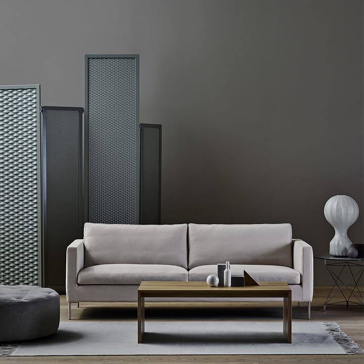 Trenton soffa 220 cm, tyg cure 0007 beige-rostfr. stål Eilersen
