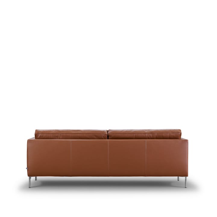 Trenton soffa - läder texas 23 brun-rostfr. stål - Eilersen